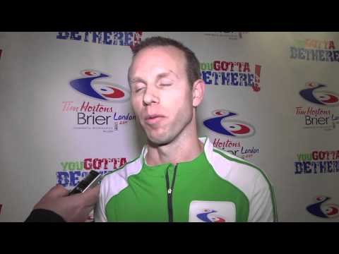 2011 Tim Hortons Brier - Draw 4 Media Scrum