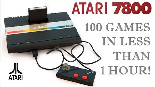 Over 100 Atari 7800 Games In Under 1 Hour