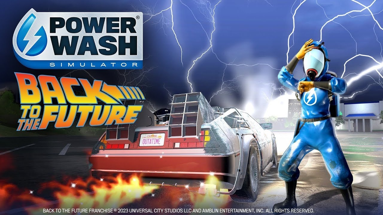 【ゲーム開始は 15:00 から！】Back to the Future Special Pack【 PowerWash Simulator 】