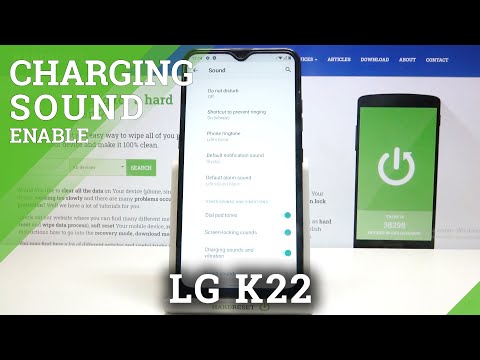 How to Enable Charging Sound on LG K22 – Turn On Charging Sound