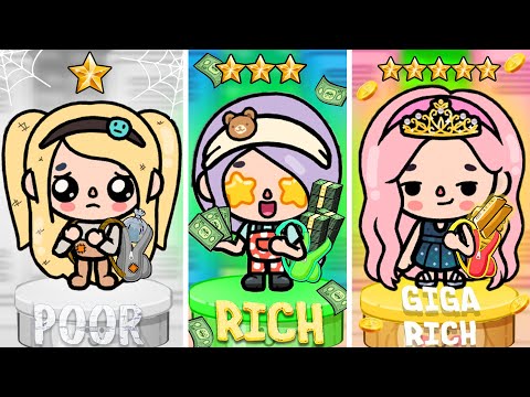 Poor and Rich and Giga Rich In School | Toca Life Story |Toca Boca