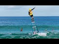 SURFING ON A LADDER WAS A BAD IDEA!!!