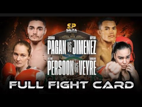 JOSHUA PAGAN VS BRYAN JIMENEZ FULL FIGHT CARD