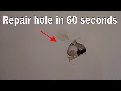 Fix hole in wall in 60 seconds