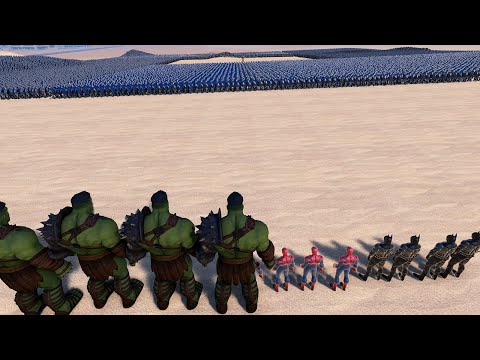 Batman, Hulk, Spiderman Try to rescue Groot from 65,000 Heavy Knights Ultimate Epic Battle Simulator