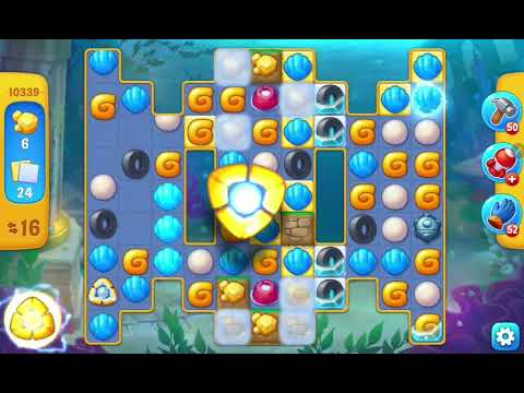 Fishdom Easy Level 10339 ( with ingame lightning booster) @choraelmin