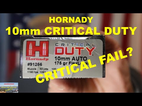 Is Hornady 175 Grain 10mm CRITICAL DUTY Any Good?