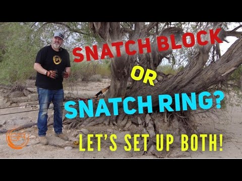 GearAmerica Snatch Block and GOLD Recovery Ring Demo - Your choice...Easy to use!