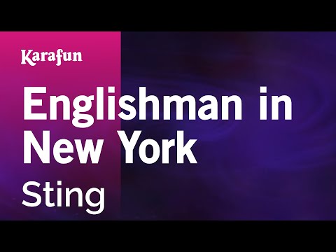 Englishman in New York - Sting | Karaoke Version | KaraFun