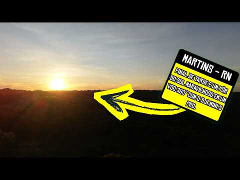PÔR DO SOL CINEMATOGRÁFICO em Martins RN 🌄✨ | Imagens INCRÍVEIS com Drone Mini 5 Pro