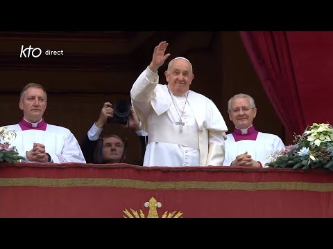 Bénédiction Urbi et Orbi du jour de Noël par le pape François à Rome