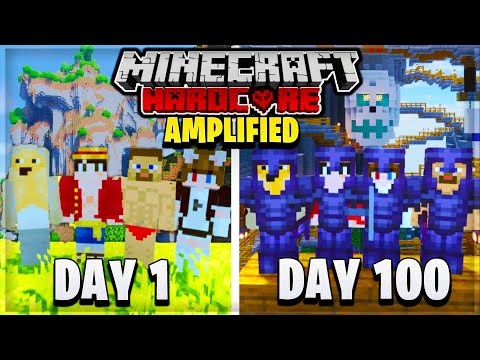 We Survived 100 Days In Hardcore Minecraft Amplified, And Here's What Happened...
