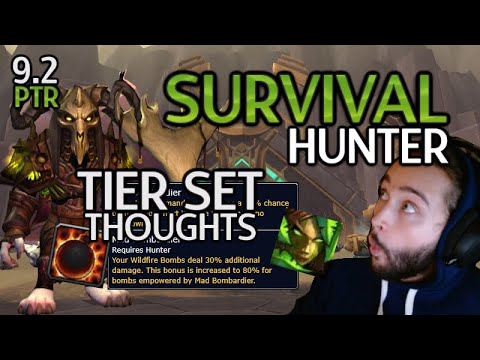 [9.2] Survival Hunter Tier Set KINDA PUMPS | Talent, Gameplay impact etc