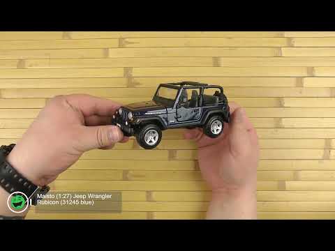 Металлическая машинка Maisto 1:27 «Jeep Wrangler Rubicon» 31245 Special Edition / Темно-синий