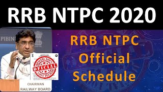 RRB NTPC EXAM DATE 2020 || official Schedule of Phase 1 || rrb ntpc exam schedule