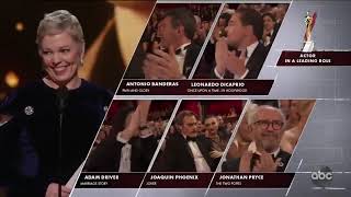 Joaquin Phoenix winning Best Actor 2020 Oscar Awards