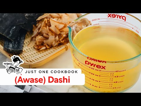 How to Make (Awase) Dashi (Recipe) 合わせだしの作り方 (レシピ)