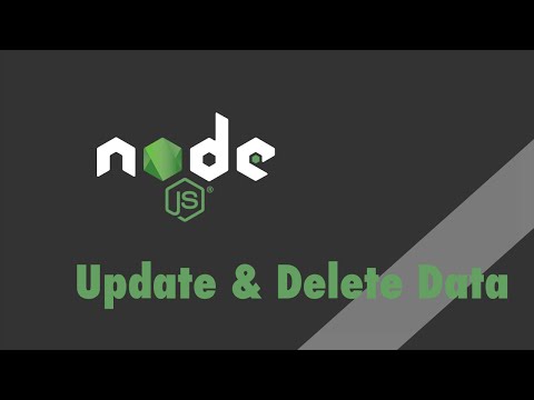 Node js Express Tutorial Update and Delete Data with MongoDB