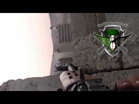 استهداف القناص المتمركز في مبنى مشفى تشرين العسكري من قبل كتيبة دمشق عاصمة الأمويين