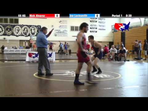 2012 Univ. WTT: 66 KG - Nick Alvarez (USOEC) vs. Joe Locksmith (Navy Mat Club)