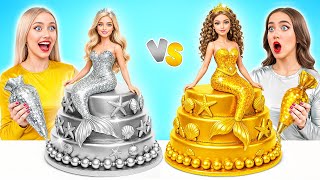 Cake Decorating Challenge | Gold vs Silver by Multi DO Girls