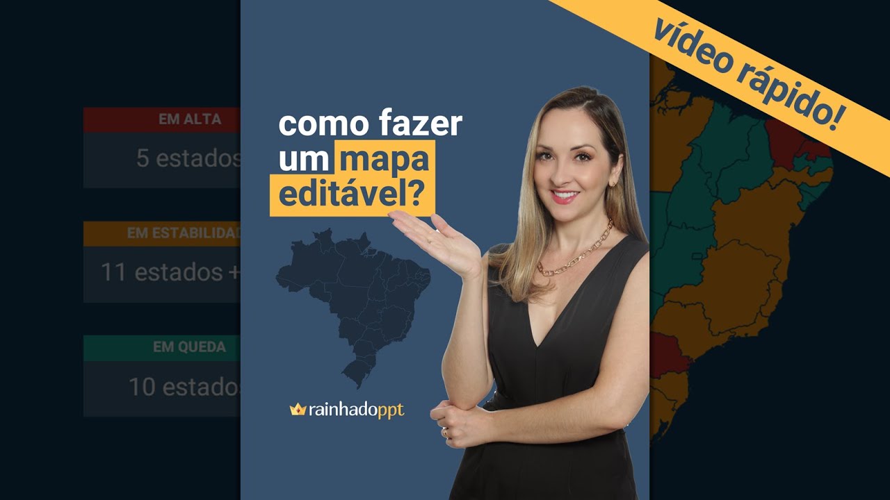 Como fazer MAPAS EDITÁVEIS no POWERPOINT
