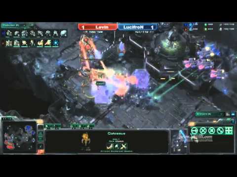 SC2 Finals Group G LucifroN vs Levin TvP Game 3 BNet World Championship 2012 StarCraft 2