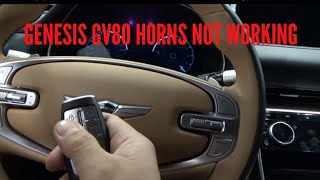 Genesis GV80 horns not working