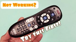 COX TV Remote Not Working TRY THIS FIRST