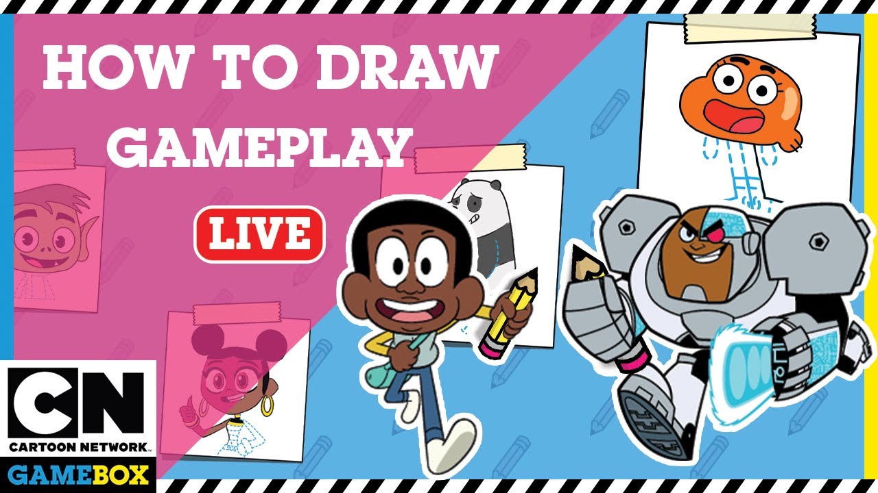 🔴 Live - How To Draw | Learn how to draw Cartoon Network Characters! | Cartoon Network GameBox