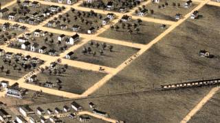 Pleasant Hill Missouri 1869 Panoramic Bird's Eye View Map 6646