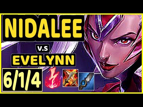 CARIOK (NIDALEE) vs EVELYNN - 6/1/4 KDA JUNGLE CHALLENGER GAMEPLAY - BR