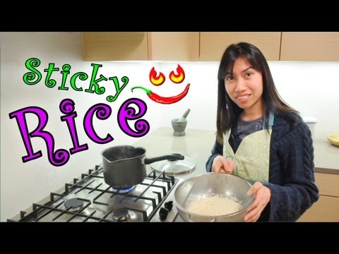 How to Make Sticky Rice - Easy Cook Thai Sweet Rice Recipe