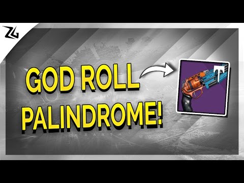 Destiny: God Roll Palindrome!