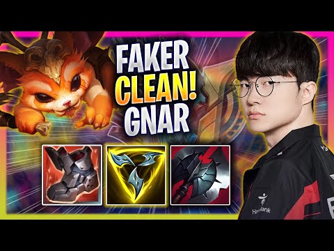 FAKER IS SO CLEAN WITH GNAR! - T1 Faker Plays Gnar TOP vs Pantheon! | Season 2025