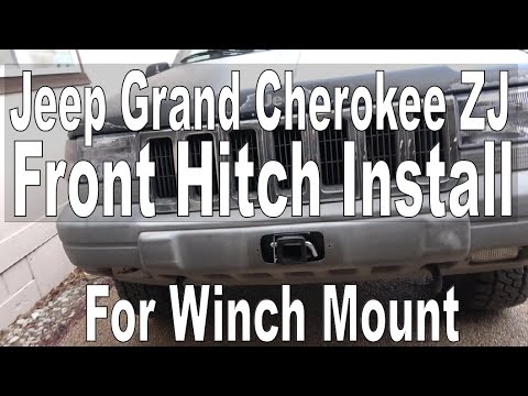 Front Receiver Hitch Winch Mount for Jeep Grand Cherokee ZJ
