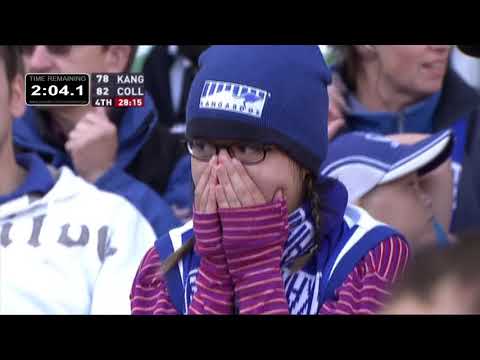AFL Round 1 2007 - North Melbourne v. Collingwood - Final 5 minutes with countdown clock