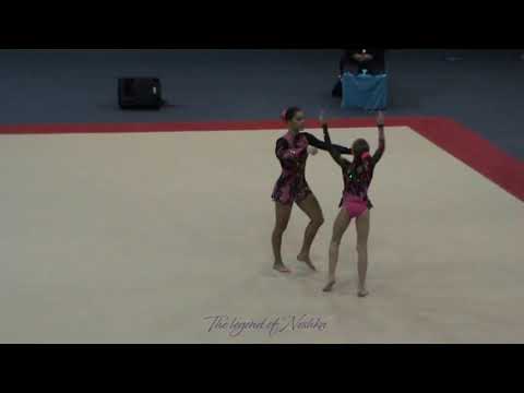 UKR - Women pair Acro worlds Levallois 2014 qualifs Dynamic
