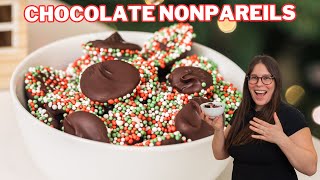 Nonpareil Chocolate - Easy No-Bake Christmas Candy Recipe