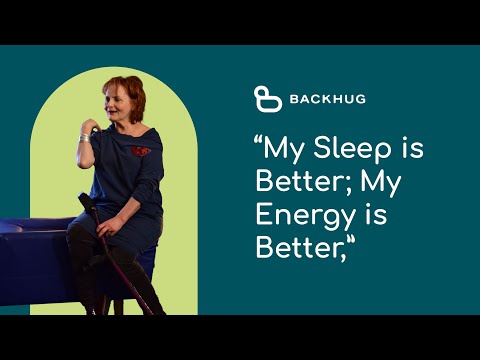 Actress Alison Peebles talks about her BackHug therapy device - Back Stories: Alison Peebles