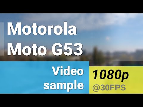 FullHD 1080p 30fps (main camera) - Motorola Moto G53