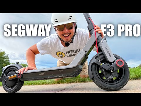 Segway Ninebot E3 Pro Electric Scooter, 34-Mile Range, 20 mph, 800W Motor, Dual Elastomer Suspension, Traction Control, UL2272 2271 Certified video review thumbnail