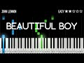 John Lennon - Beautiful Boy (Darling Boy) - EASY Piano Tutorial