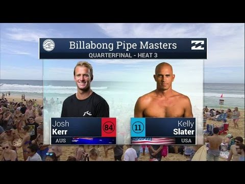 Josh Kerr vs Kelly Slater - Quarterfinals, Heat 3 - 2016 Billabong Pipe Masters: