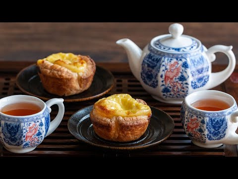 HONG KONG Style Egg Tarts Using Store Bought PUFF PASTRY