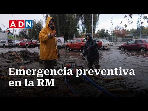 Emergencia preventiva para la RM: caería la lluvia de un año en cuatro días