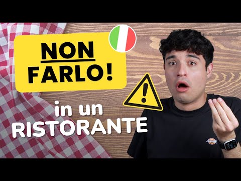NÃO FAÇA ISSO em um restaurante italiano ⛔️ (ita áudio com legendas)