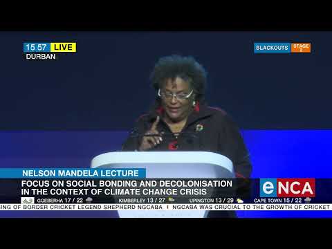 Barbados PM Mottley delivers Nelson Mandela Lecture