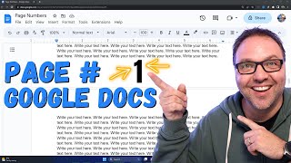 How to Easily Put Page Numbers on Google Docs