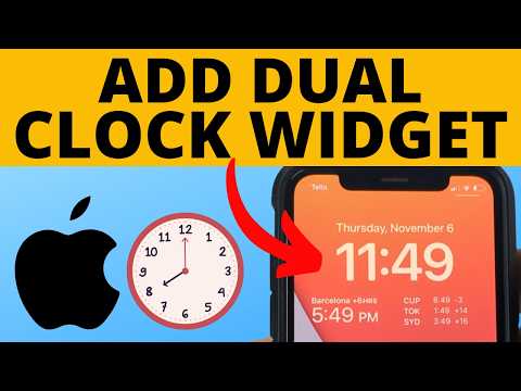 How to Add Dual Clock Widget to iPhone Lock Screen - Easy Guide